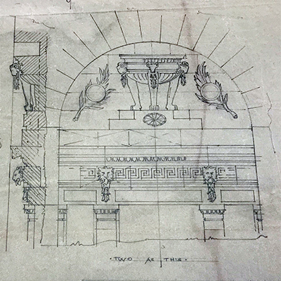 Esquisses de sculptures et gravures pour l'difice de l'Assemble lgislative du Manitoba