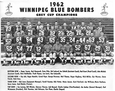 photo de l'quipe des Blue Bombers